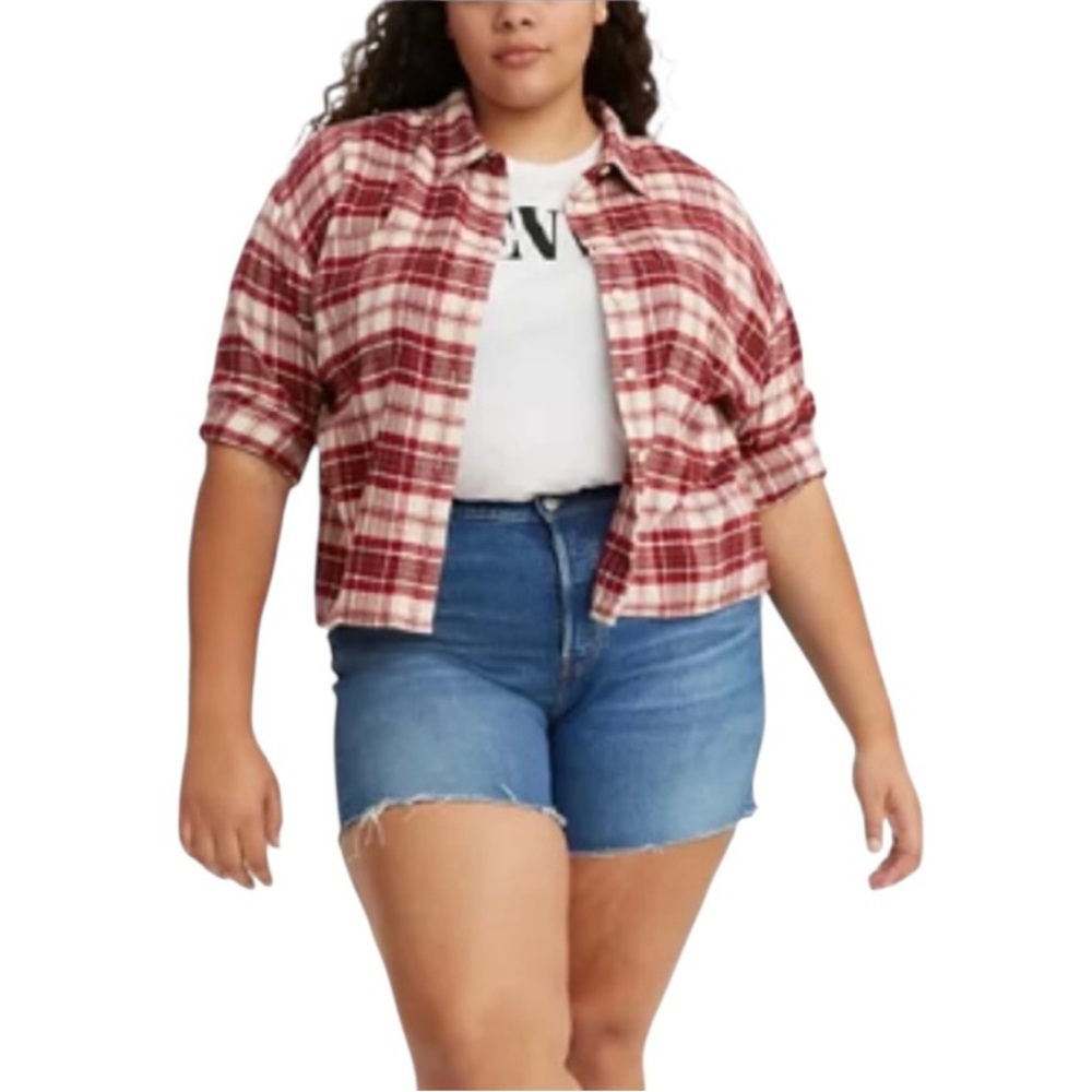 Levi's Womens 1x Maple Utility Shirt
Boxy Length Flannel